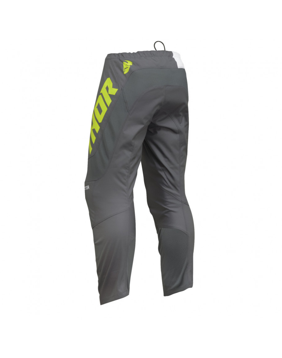 Nohavice Thor Sector Checker charcoal/acid 2024 detské
