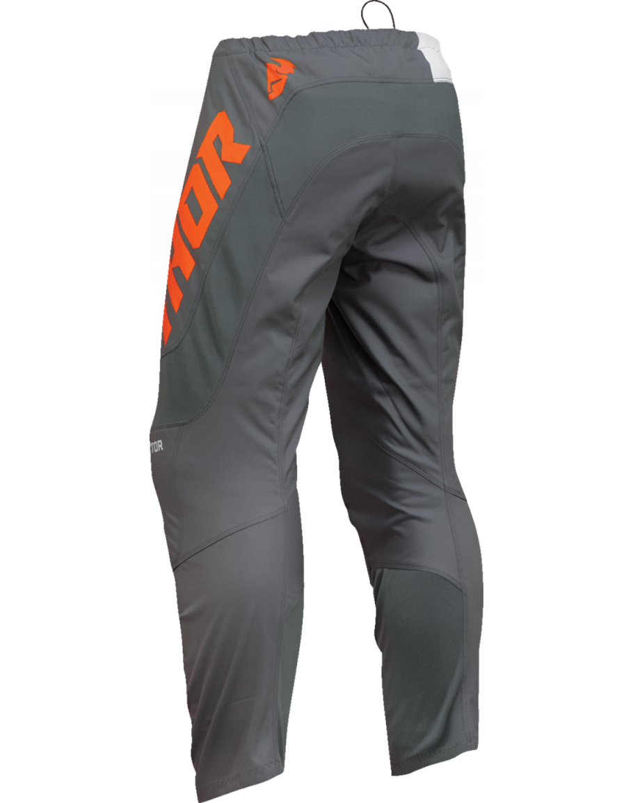 Nohavice Thor Sector Checker charcoal/orange 2024 detské