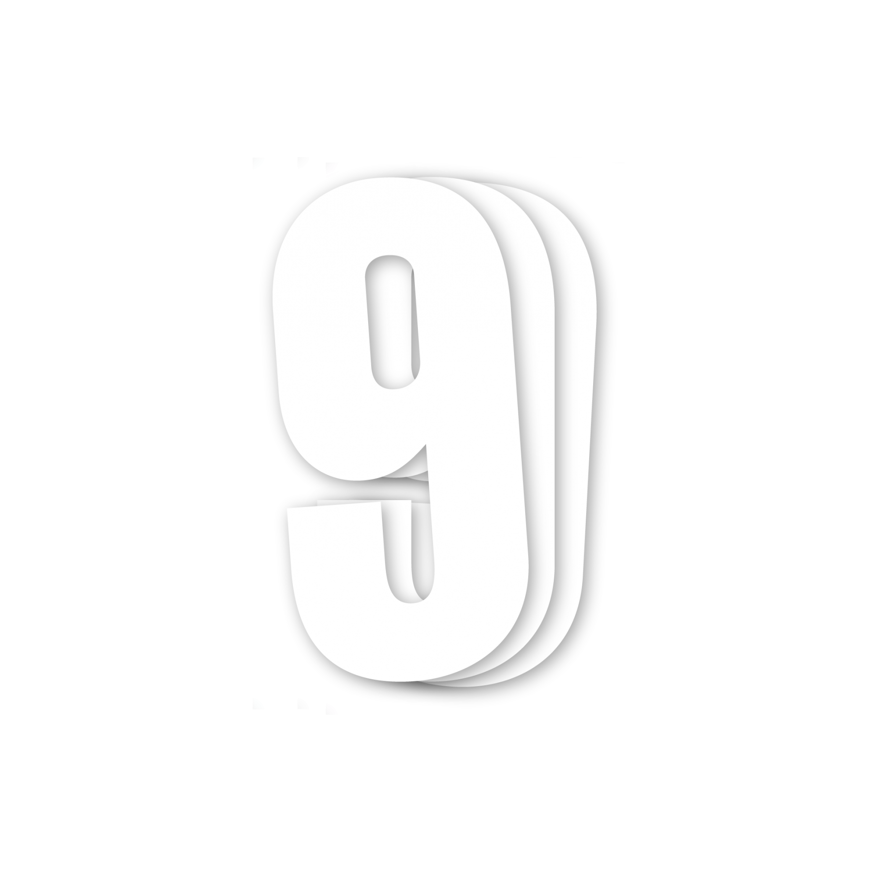 BLACKBIRD Štartovné Číslo biele 13X7 sada 3 KS čísiel na výber varianty