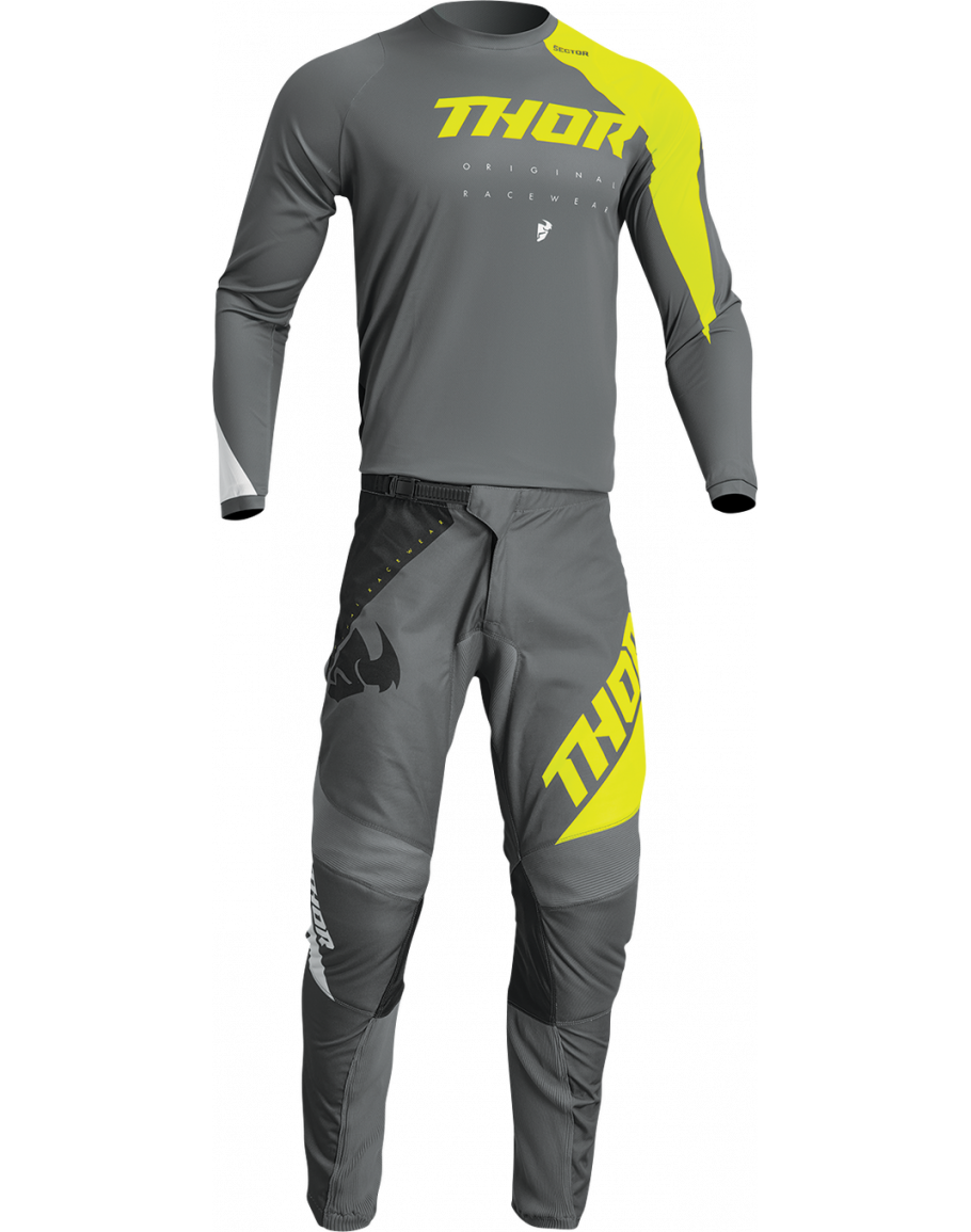 Nohavice Thor Sector Edge gray/acid 2023