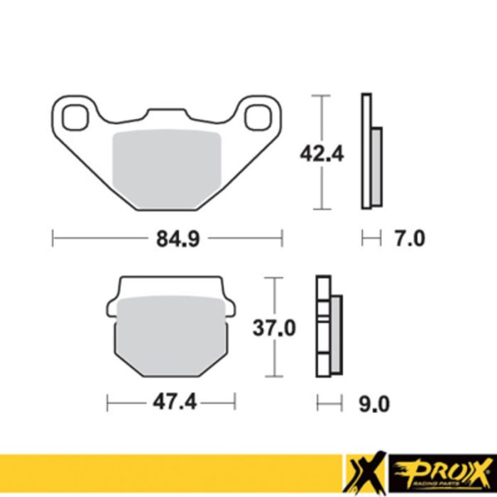 Brzdové platničky Predné PROX 37.106002 Kawasaki KX 80, KDX 125, KMX 125, Suzuki RM 80, RM 85