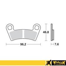 Predné brzdové platničky (pár) PRO-X 37.167102 ATV Polaris Outlaw 450, Outlaw 525