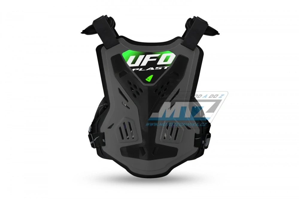 UFO PLAST Chránič hrude X-CONCEPT šedo-čierno-zelený veľkosť UNI