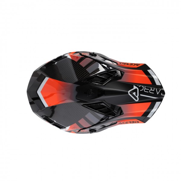 Acerbis Prilba STEEL CARBON 2024 22-06 - BLACK/ORANGE FLUO