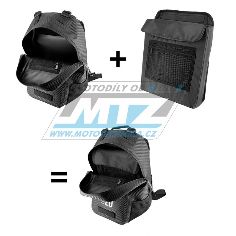 Batoh na motorku X-PLOR Carbon Series Waterproof - objem 20L