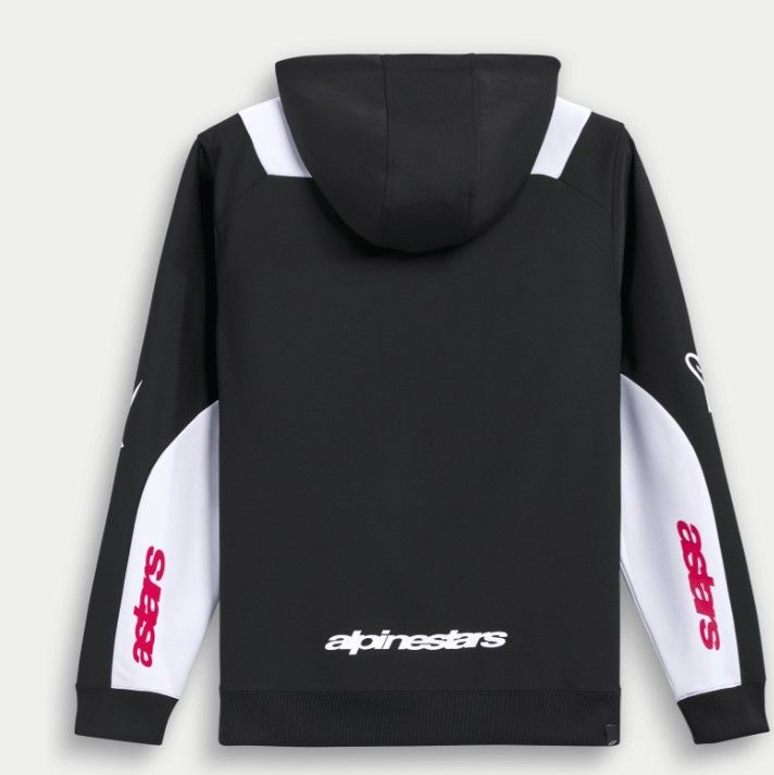 Mikina Alpinestars Session Hoodie Black White Red