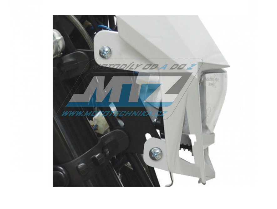 Masque avant Polisport LMX (avec lumière / ampoule H4) - blanc