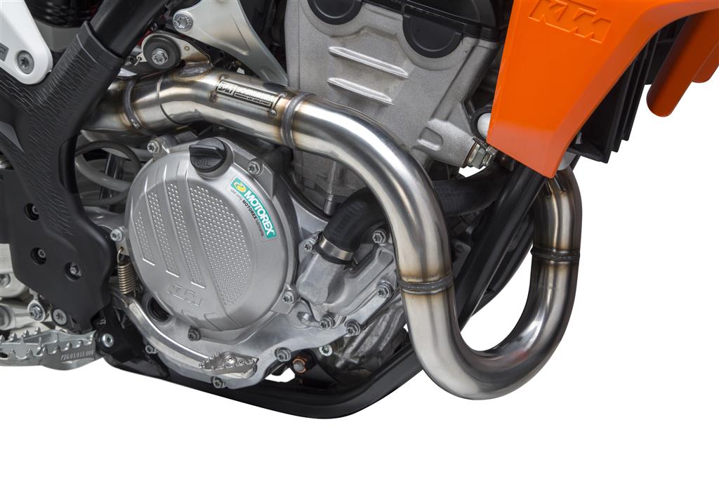 Komplet výfuk RS4 - Steel KTM/HUSQ + GAS 250/350 SX-F/FC + Gas Gas 2019 - 2023 RS-4 FS SS/AL/C
