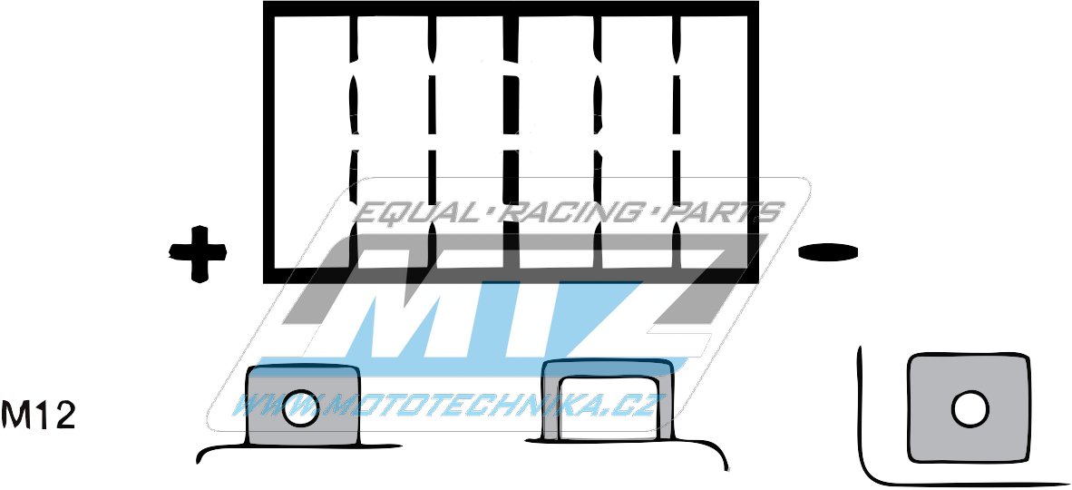 Batéria (akumulátor motocyklový) YT12A-BS (12V-10Ah)