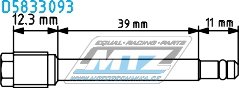 Sada nerezových čapov brzdiča Nissin (2 ks) - Honda CR125R+CR250R/02-07 + CRF250R/04-18 + CRF450R/02-18 + CRF450RX/17-18 + CRF450L/ C04 / 05-17 + CRF250F/ 19-21 + Suzuki RM125+RM250/ 05-08 + RMZ250+RMZ450/ 08-20