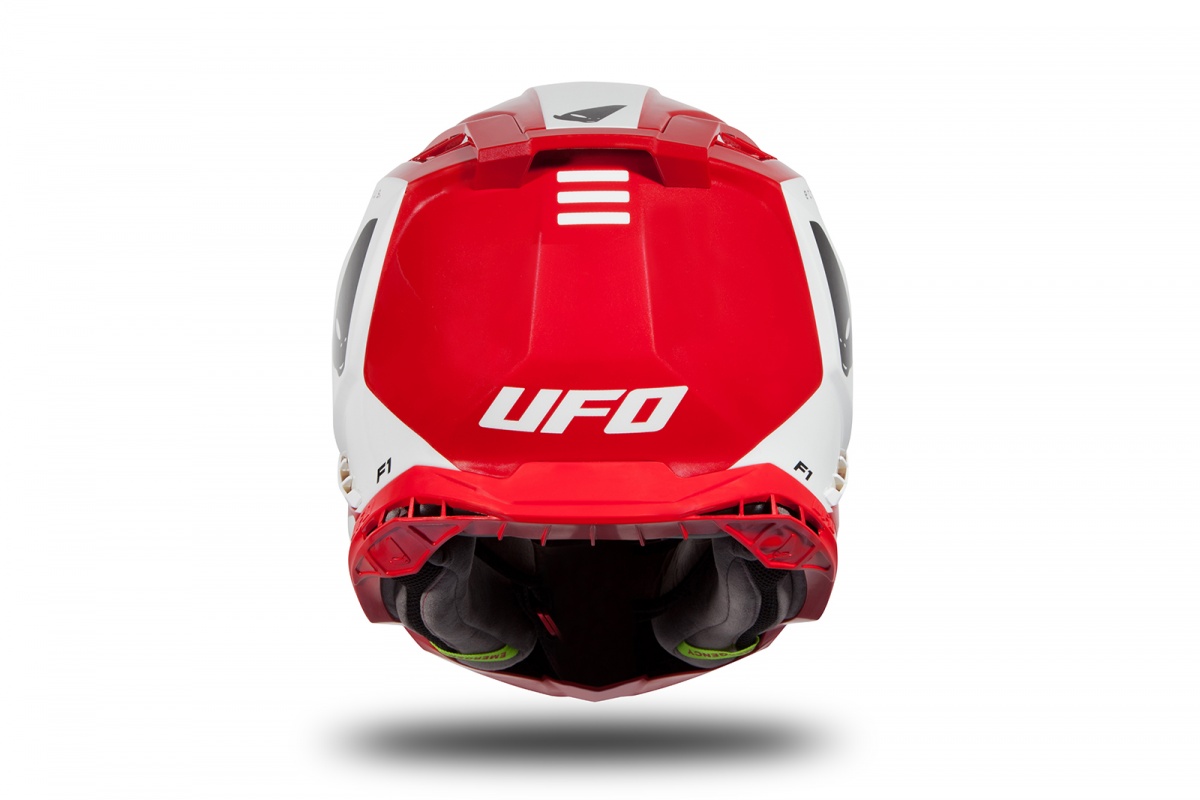 UFO Prilba ECHUS 2024 červeno-biela lesklá