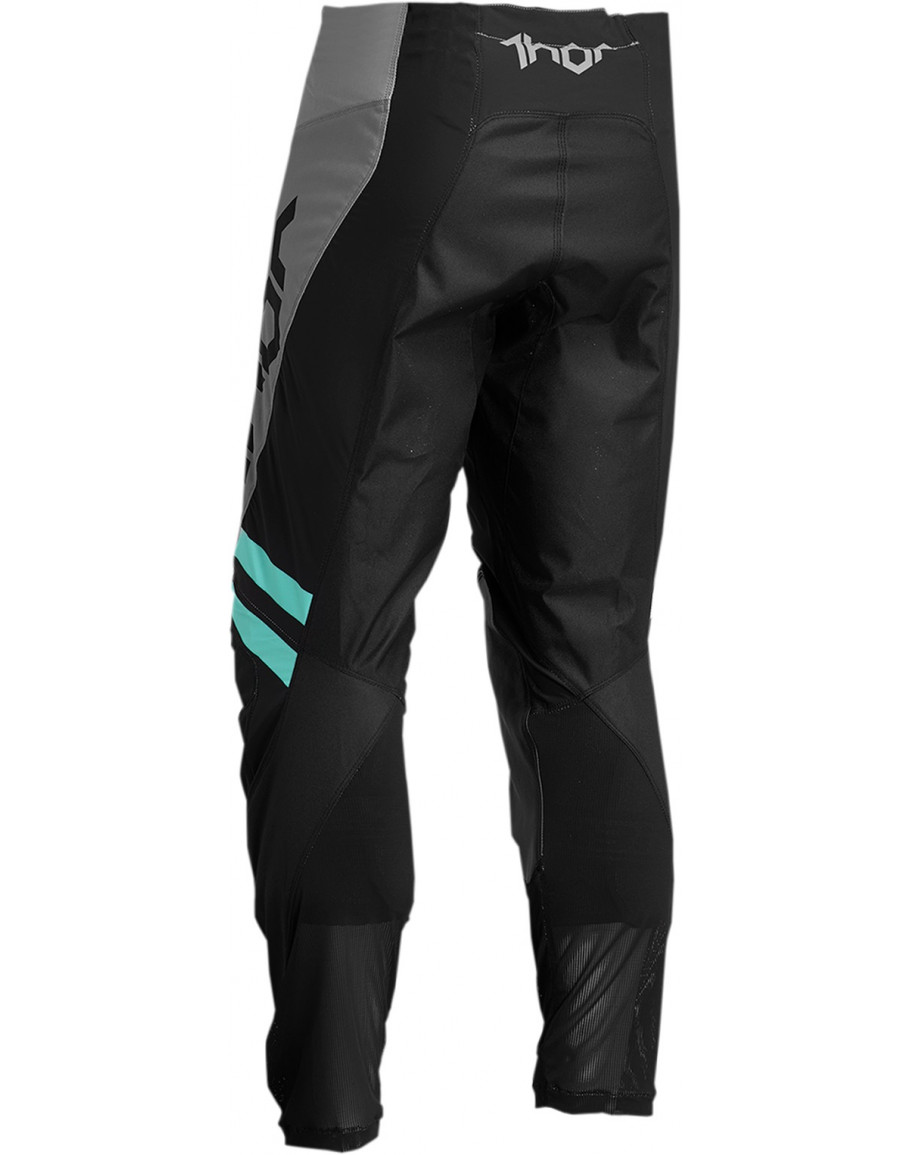 Nohavice Thor Pulse Cube black/mint detské