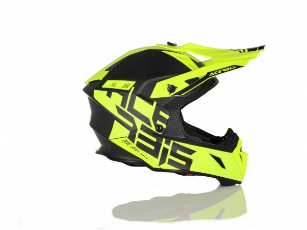 Motokrosová Prilba Acerbis STEEL CARBON - YELLOW