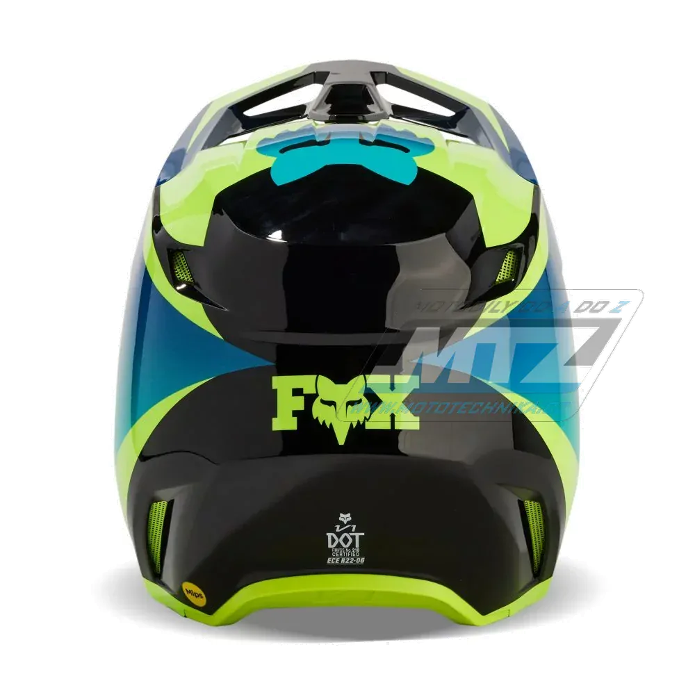 Prilba Fox V1 Streak - čierno-žltá