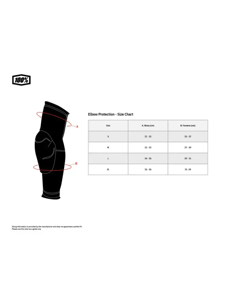 Chrániče lakťov 100% FORTIS black/gray