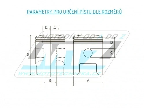 Piestna sada Honda MB80+MT80+MTX80 - na vŕtanie 47,00mm