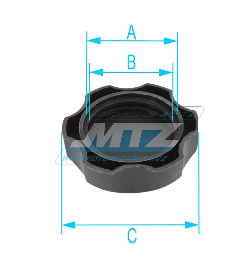Viečko nádrže plastové - Suzuki RM125+RM250 / 94-12 + RMZ250+RMZ450 + RM85 - farva čierna