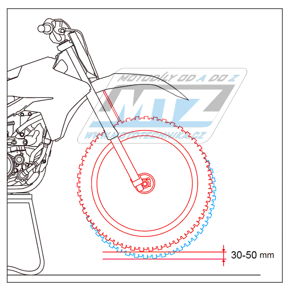 Sada pre zníženie motocykla o 30mm - pre vidlice KYB Zeta Racing