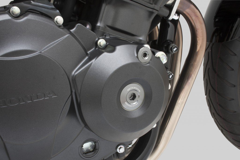 Zátky motora Honda CBR400+CBR500+CB500F+CB500X+CBR600RR+CB650F+CBR650F+CBR1000RR+CBR1000S+VTR+VTR-F - titanová