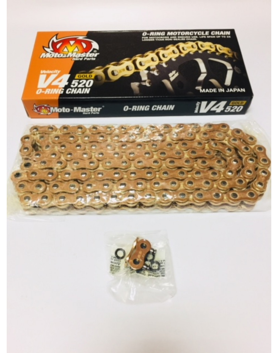 Reťaz Moto-master V4 O-ring gold 520