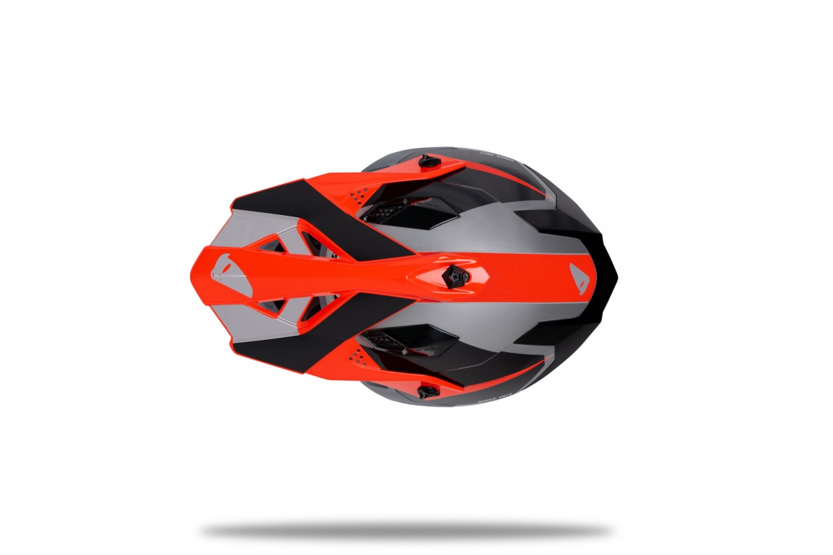 UFO Prilba INTREPID 2024 sivá/červená