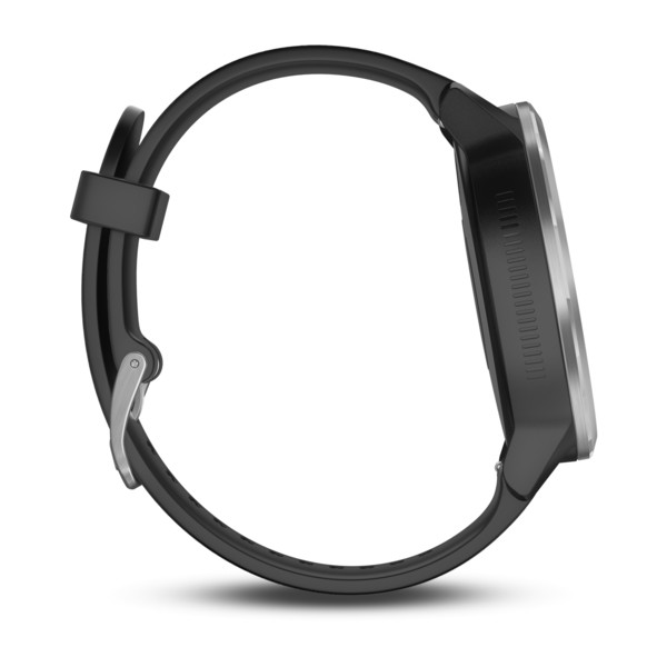 GARMIN vívoactive 3, Black Silicone, Stainless Steel